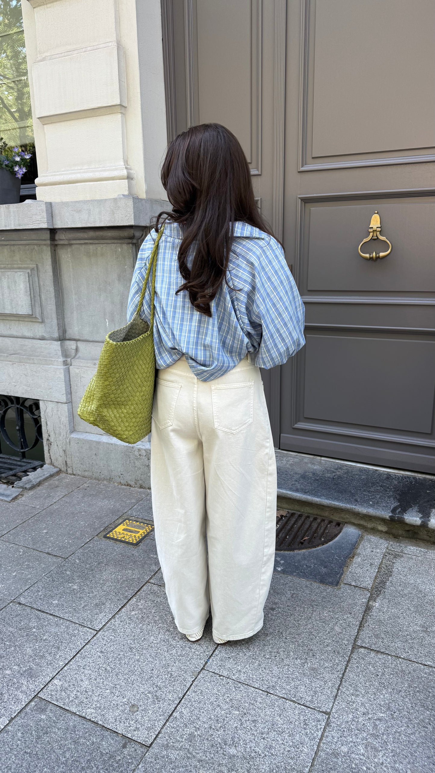 BALLOON JEANS - BEIGE