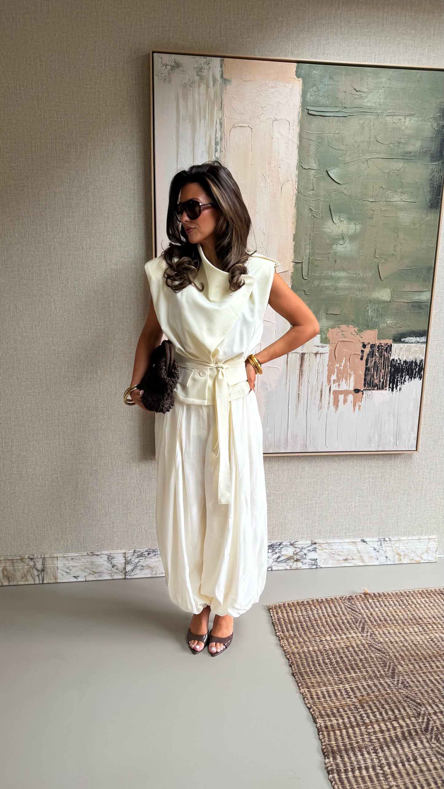 BALLOON PANTS - CREME