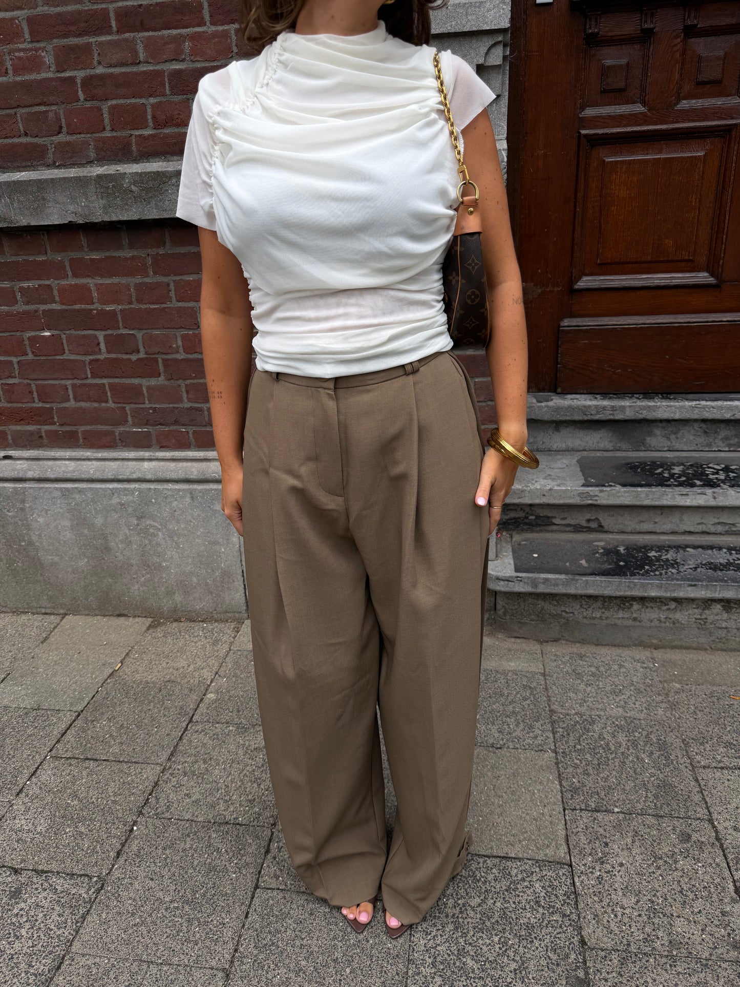 WIDE BALLOON PANTALON - CAMEL