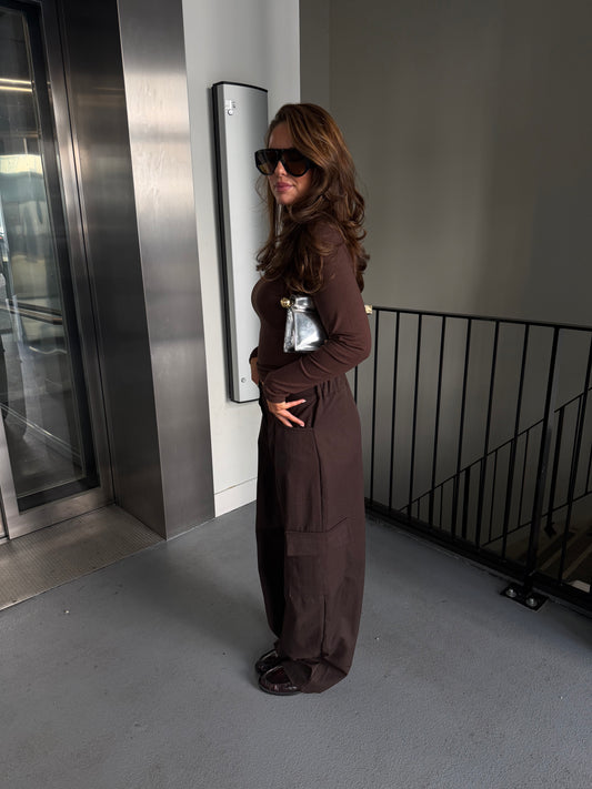 CARGO PANTS - BROWN