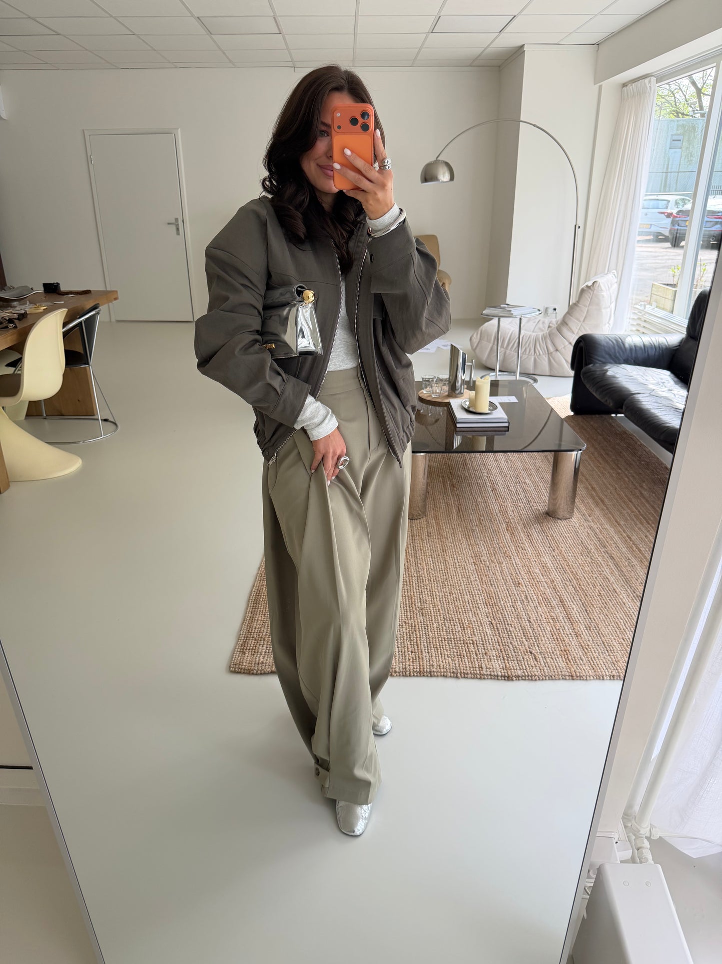 WIDE BALLOON PANTALON - OLIVE GREEN