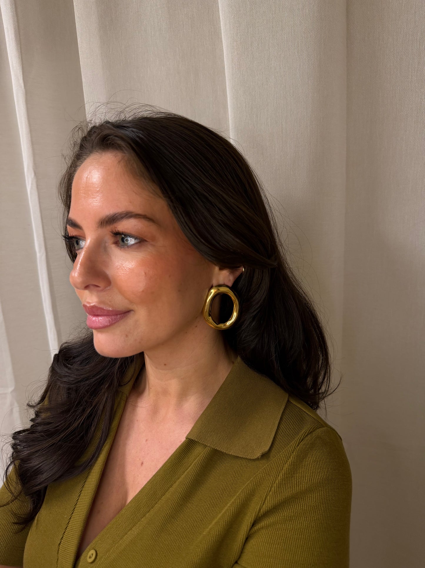 BIG CHUNKY EARRING - GOLD