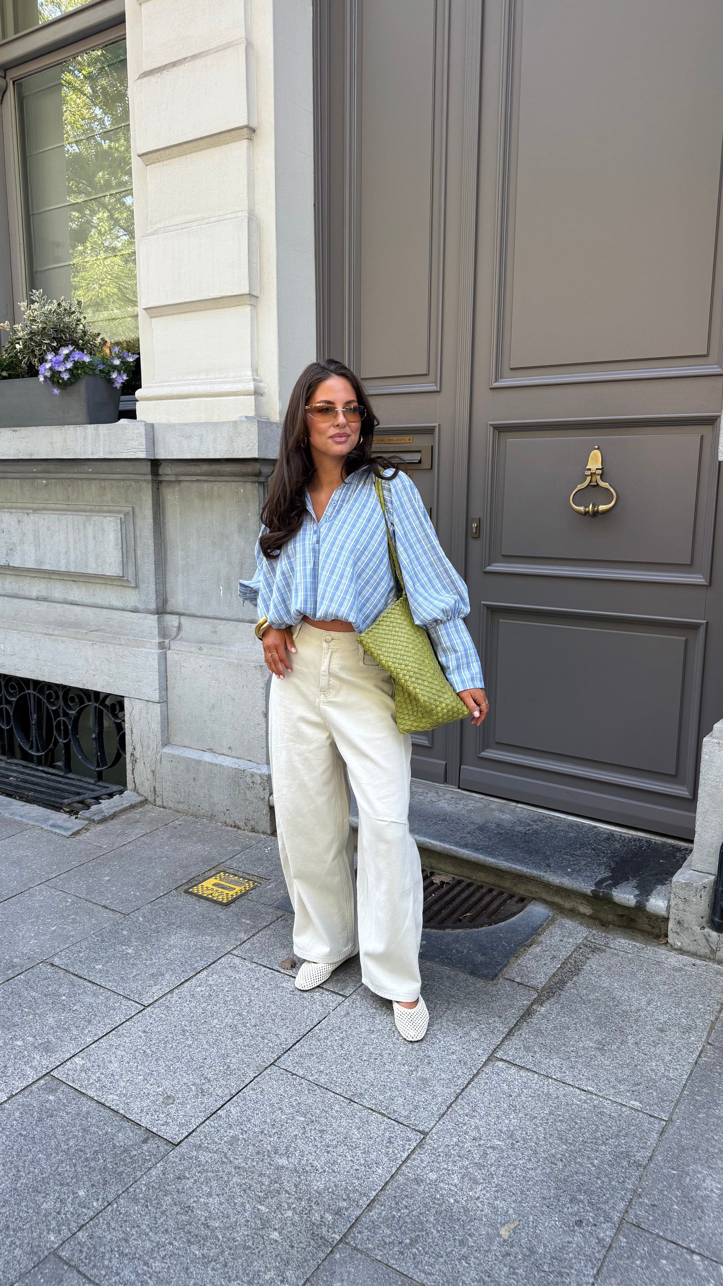BALLOON JEANS - BEIGE