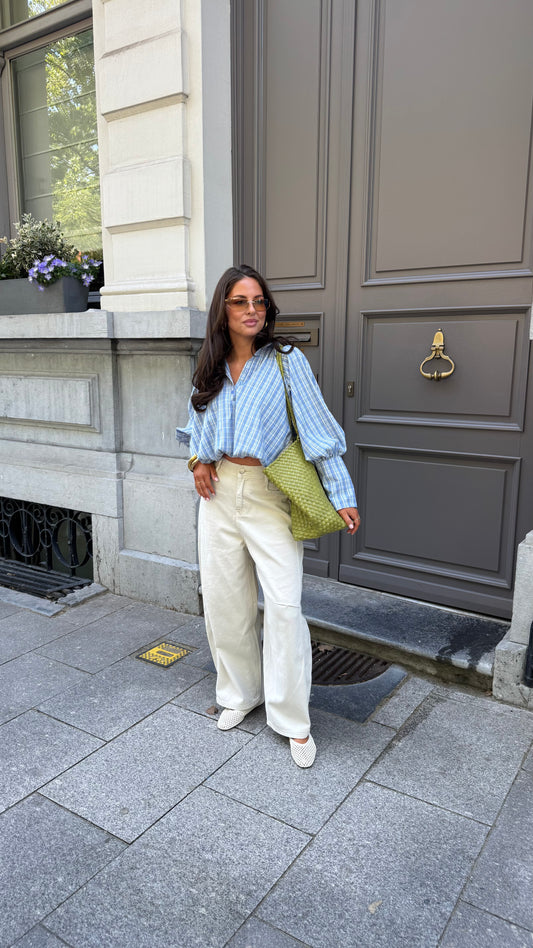 BALLOON JEANS - BEIGE