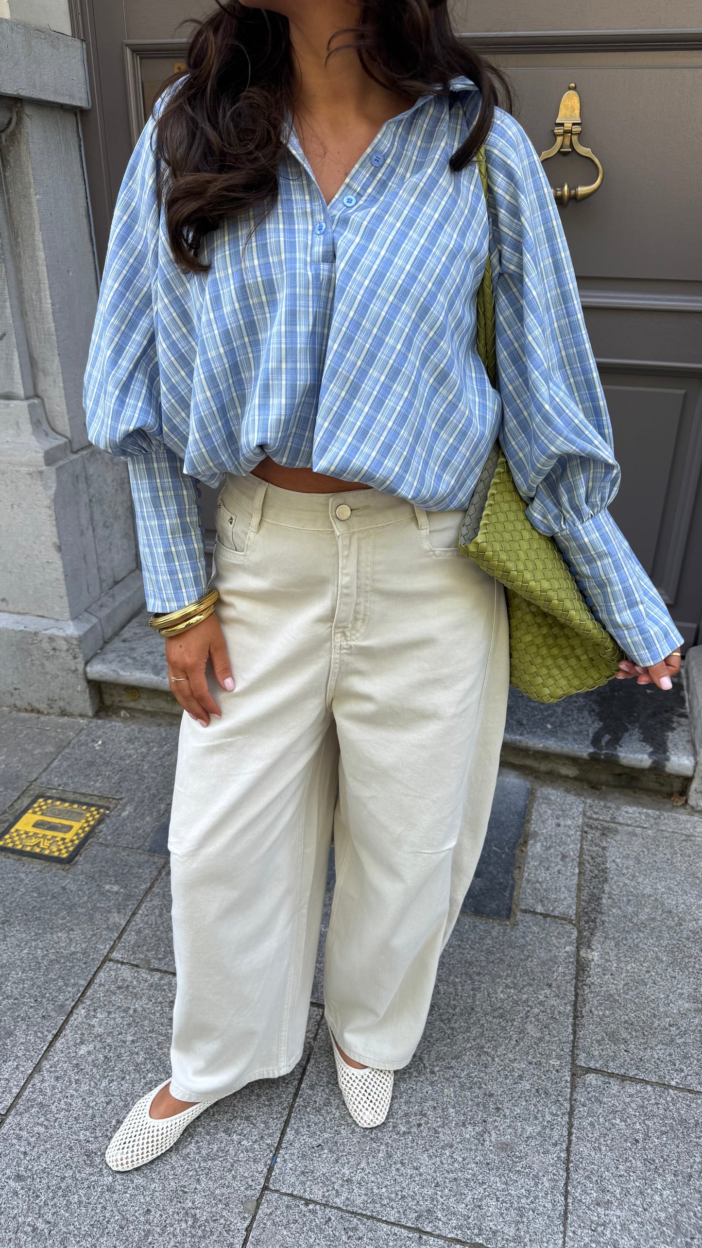 BALLOON JEANS - BEIGE