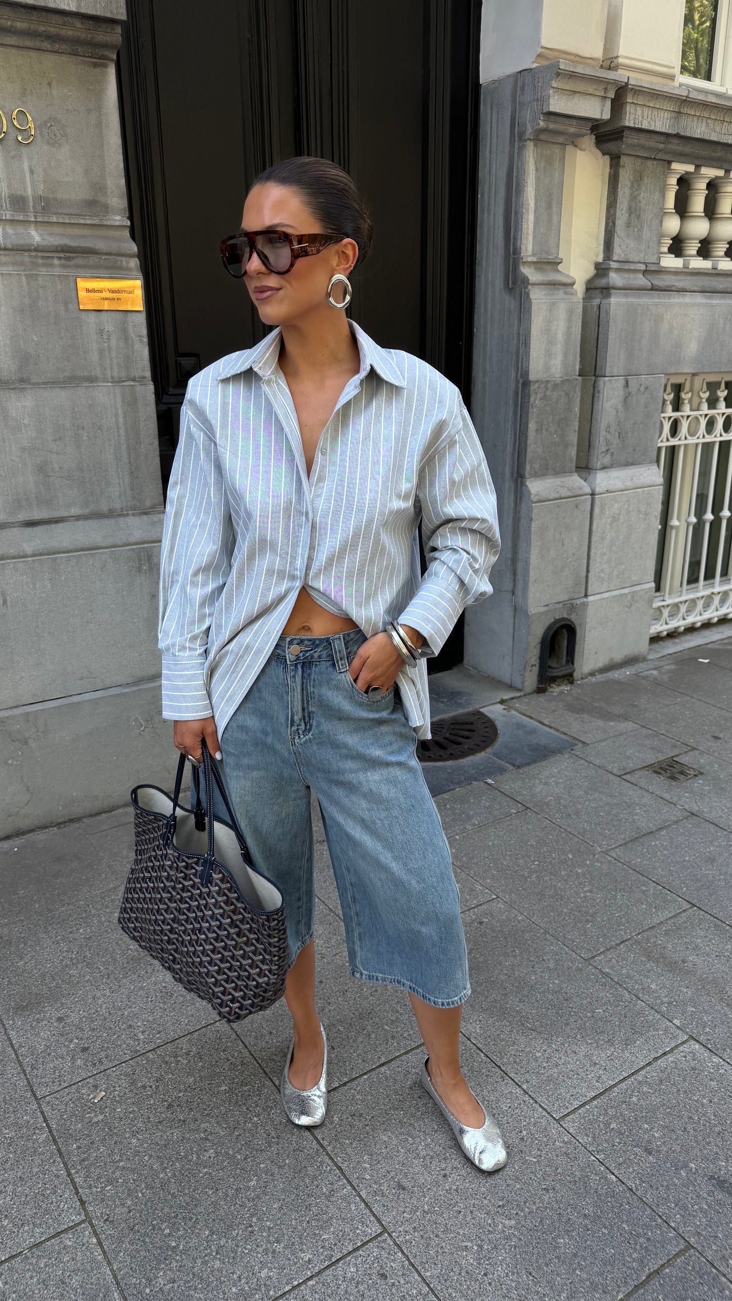 JEANS JORT - BLUE