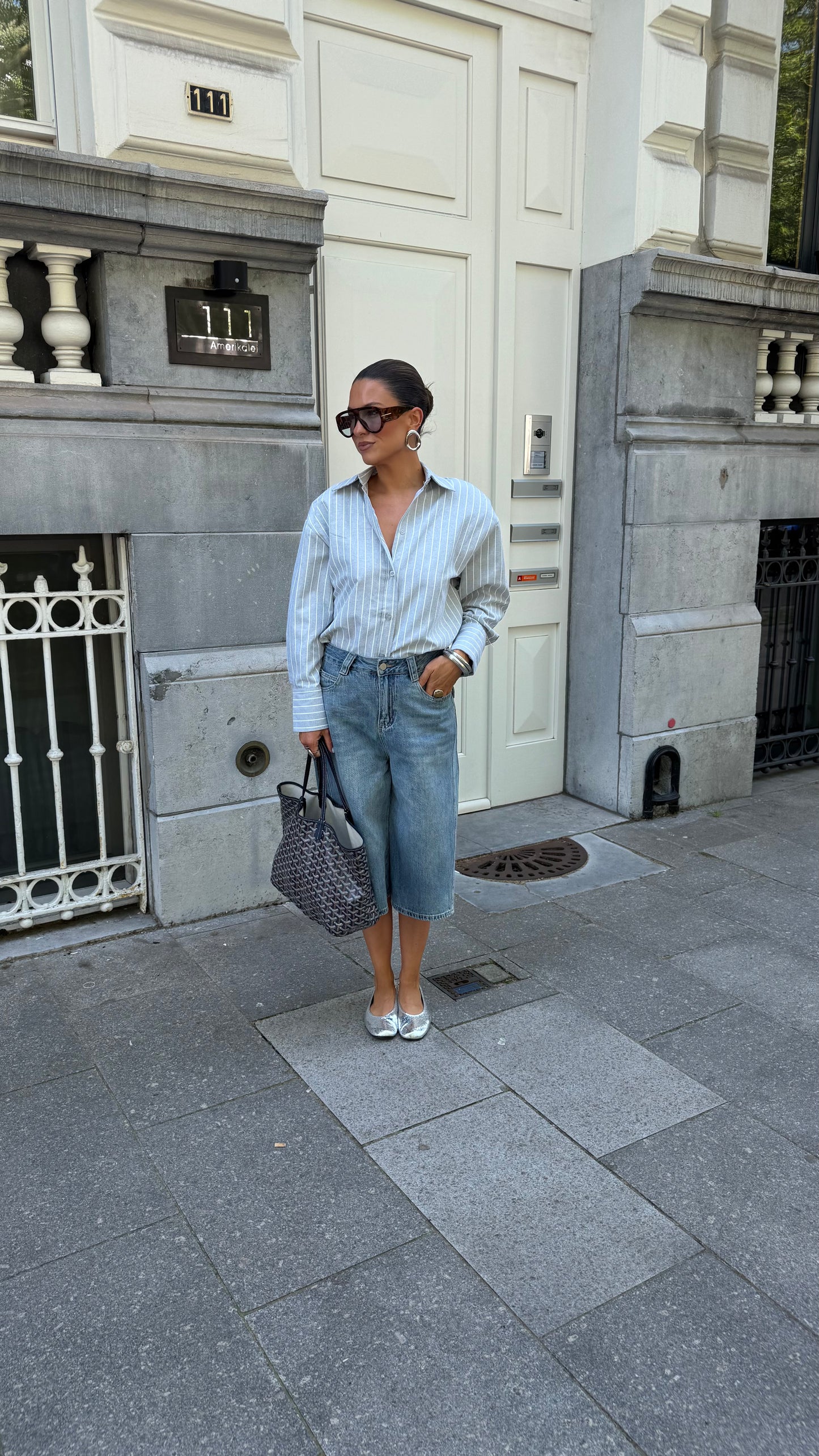 JEANS JORT - BLUE