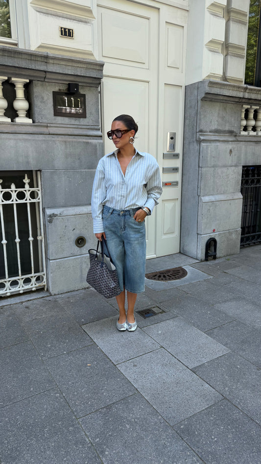 JEANS JORT - BLUE