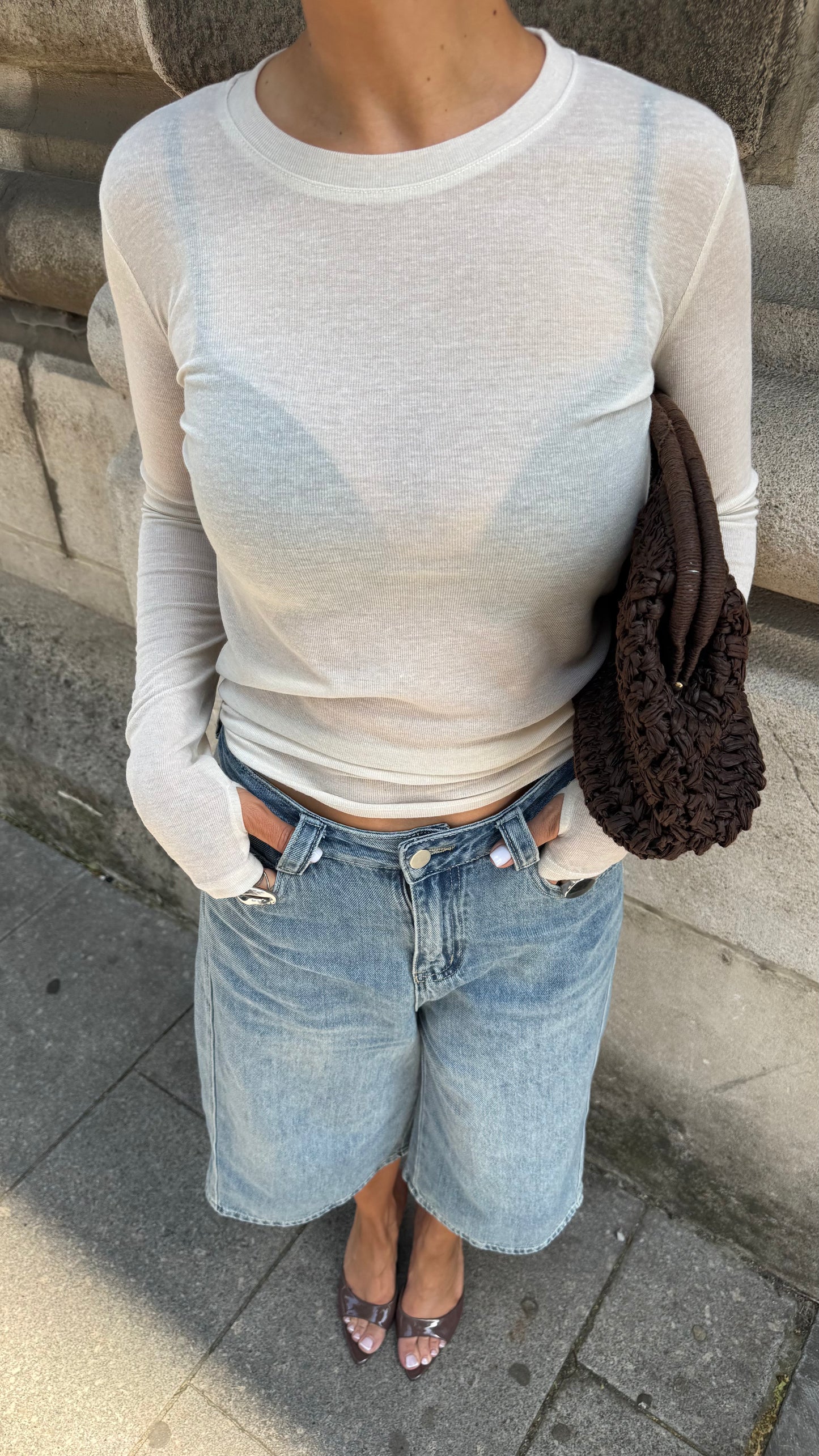 BASIC LONG SLEEVE - BEIGE