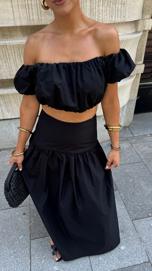 MAXI SKIRT - BLACK