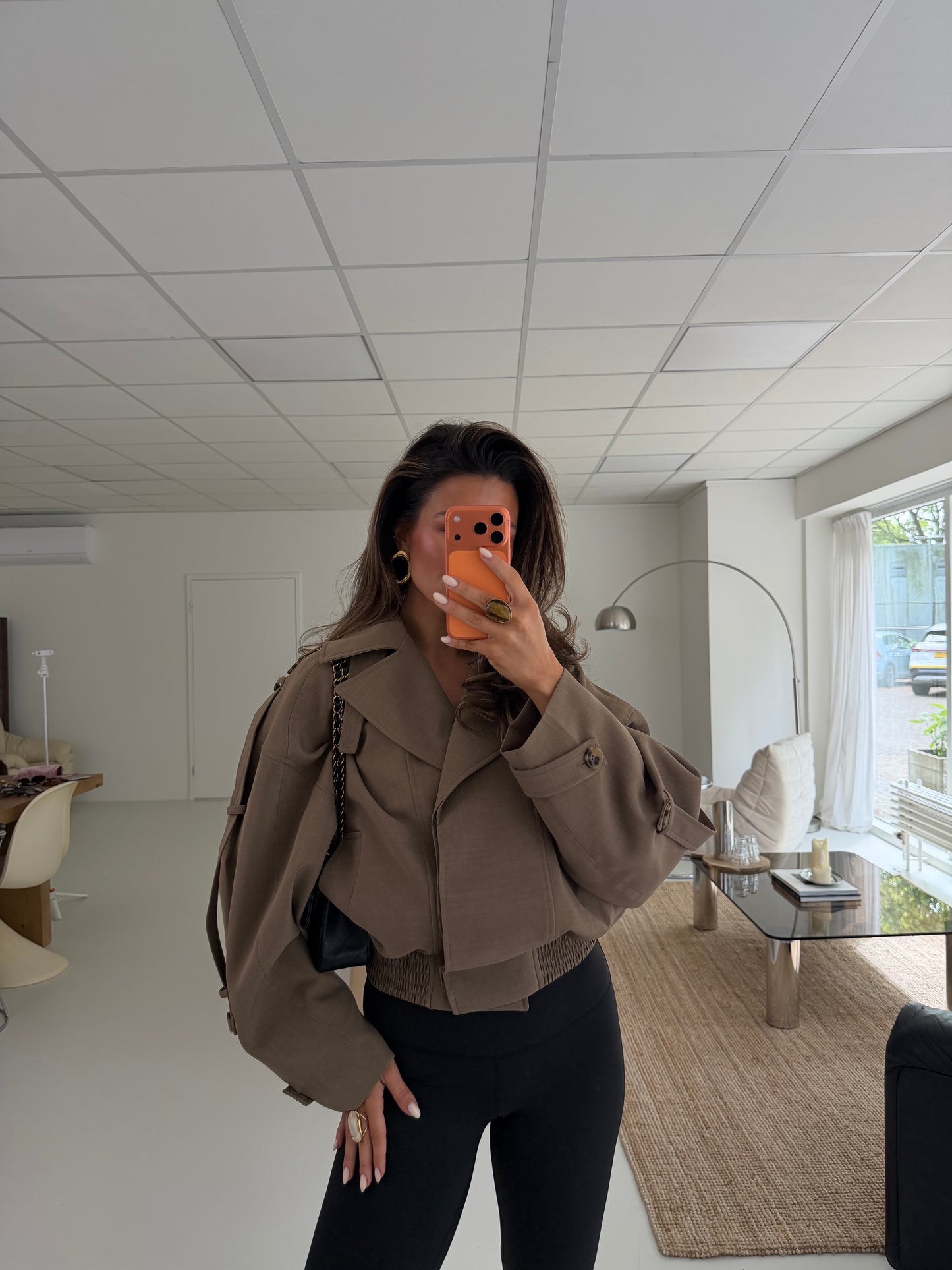 CROPPED TRENCH - TAUPE