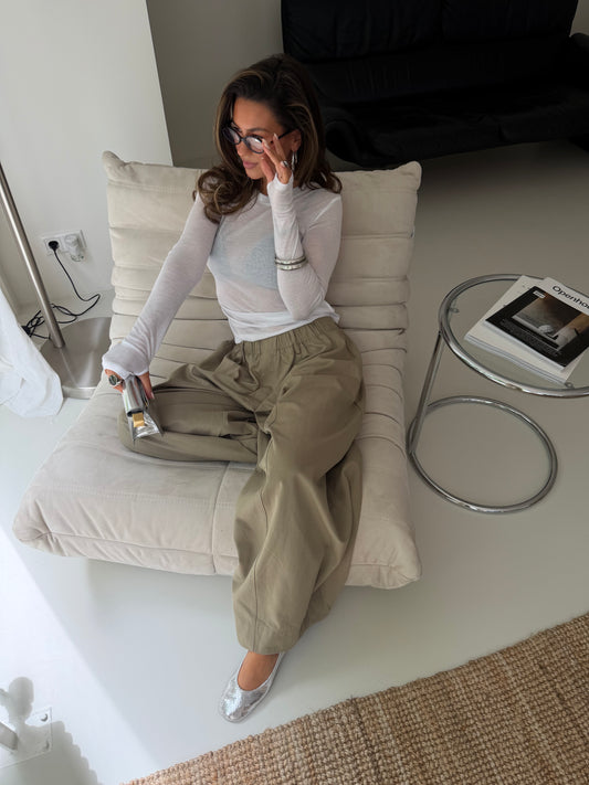 BALLOON PANTS - OLIVE GREEN