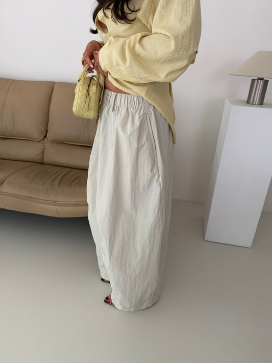 PARACHUTE PANTS - CREME