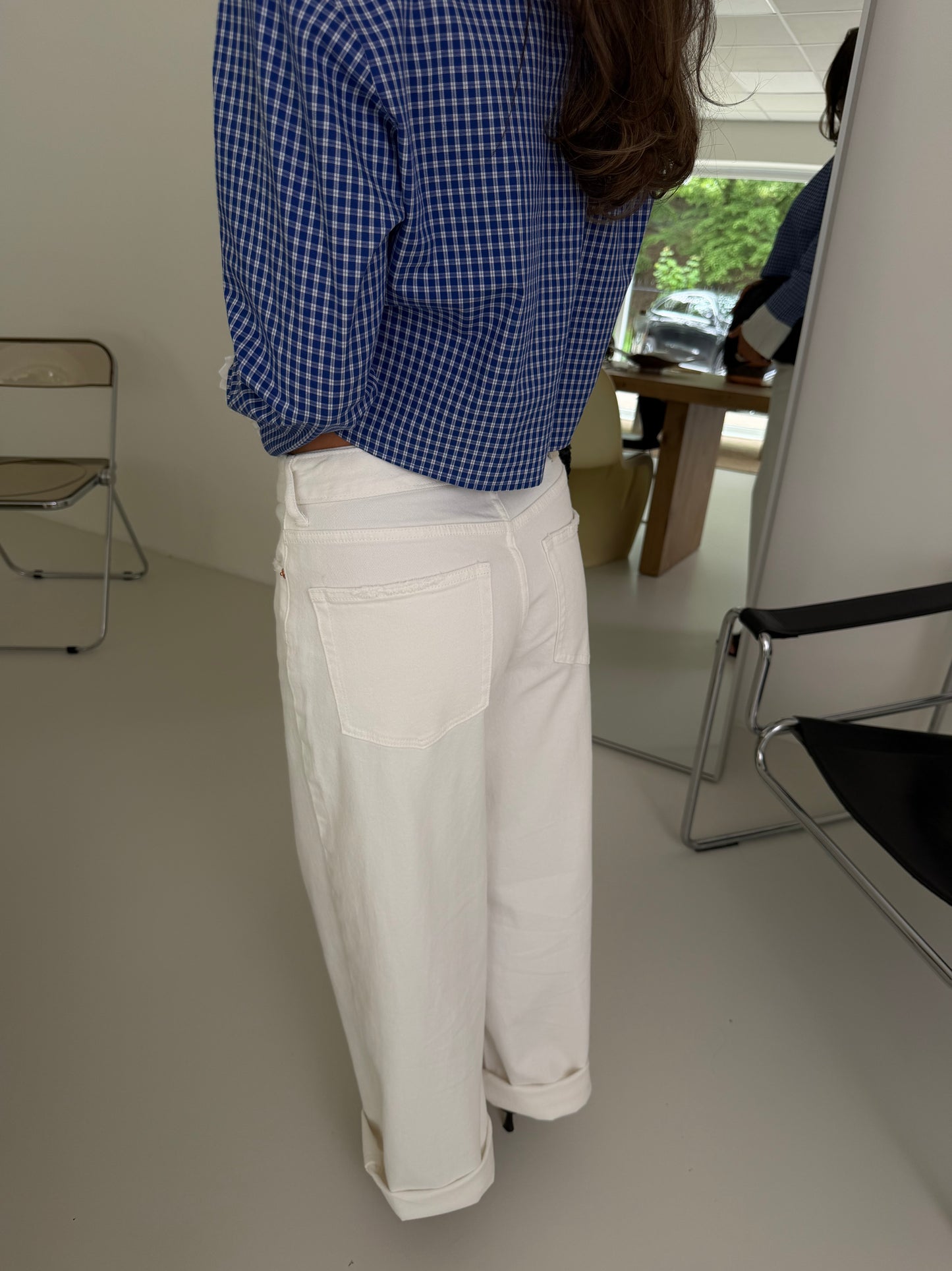WIDE LEG JEANS - WHITE