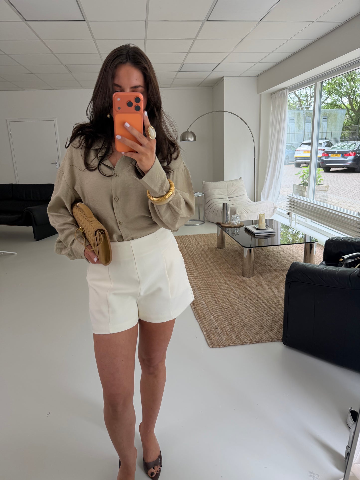 OVERSIZED BLOUSE - OLIVE GREEN