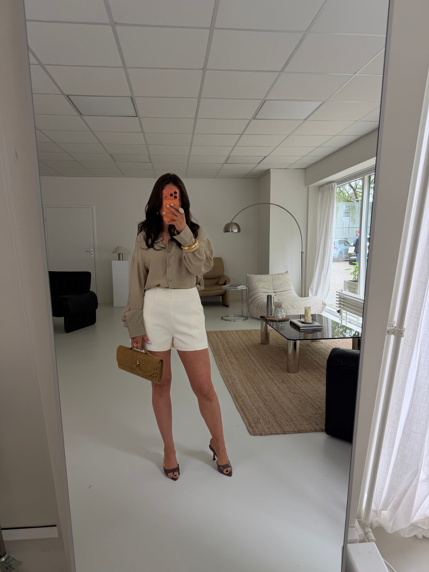 OVERSIZED BLOUSE - OLIVE GREEN