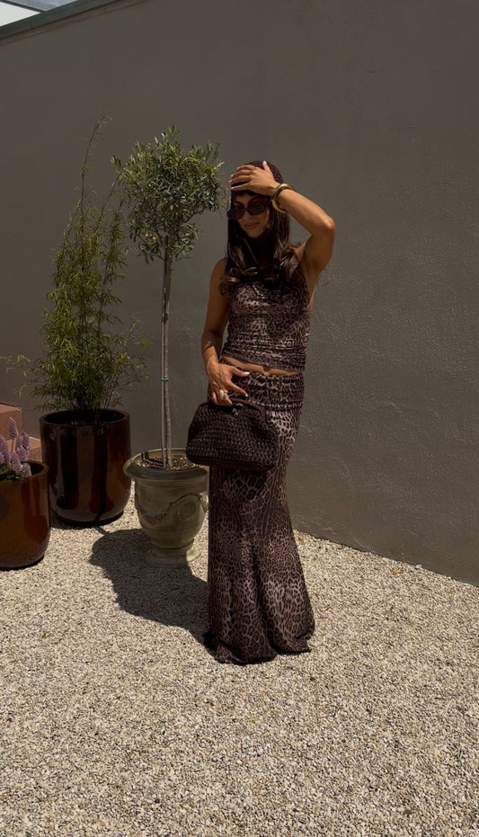 MAXI SKIRT - LEOPARD