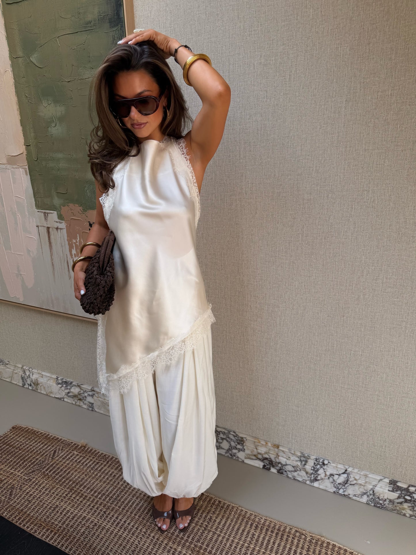 BALLOON PANTS - CREME