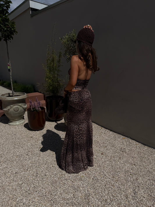MAXI SKIRT - LEOPARD