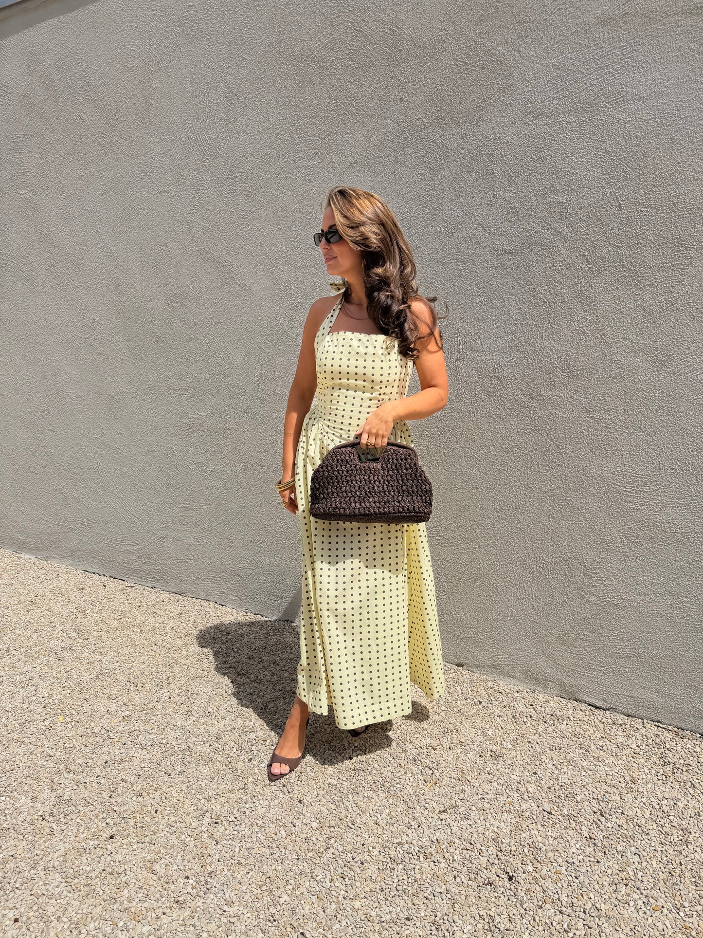 POLKADOT DRESS - YELLOW