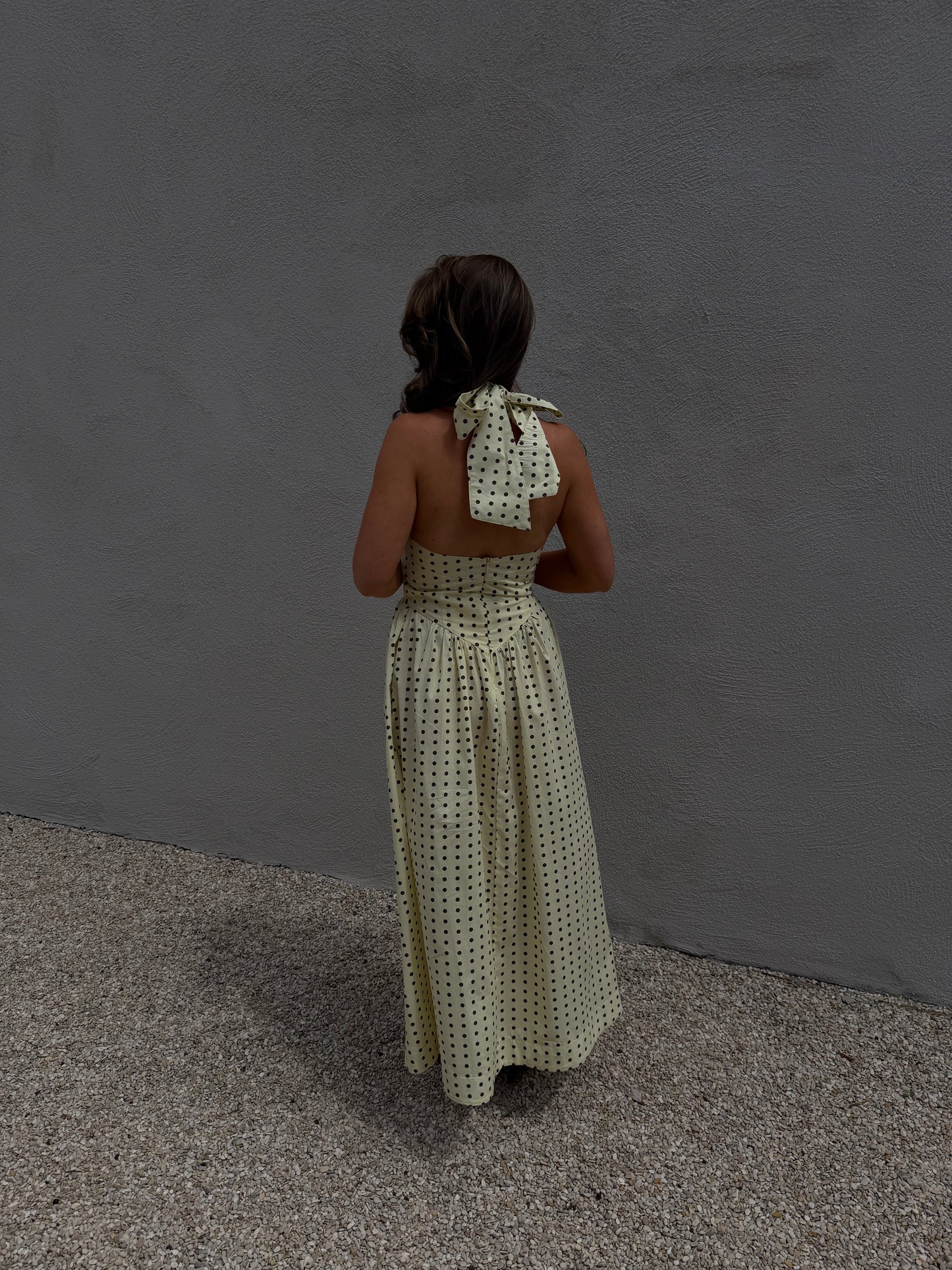 POLKADOT DRESS - YELLOW