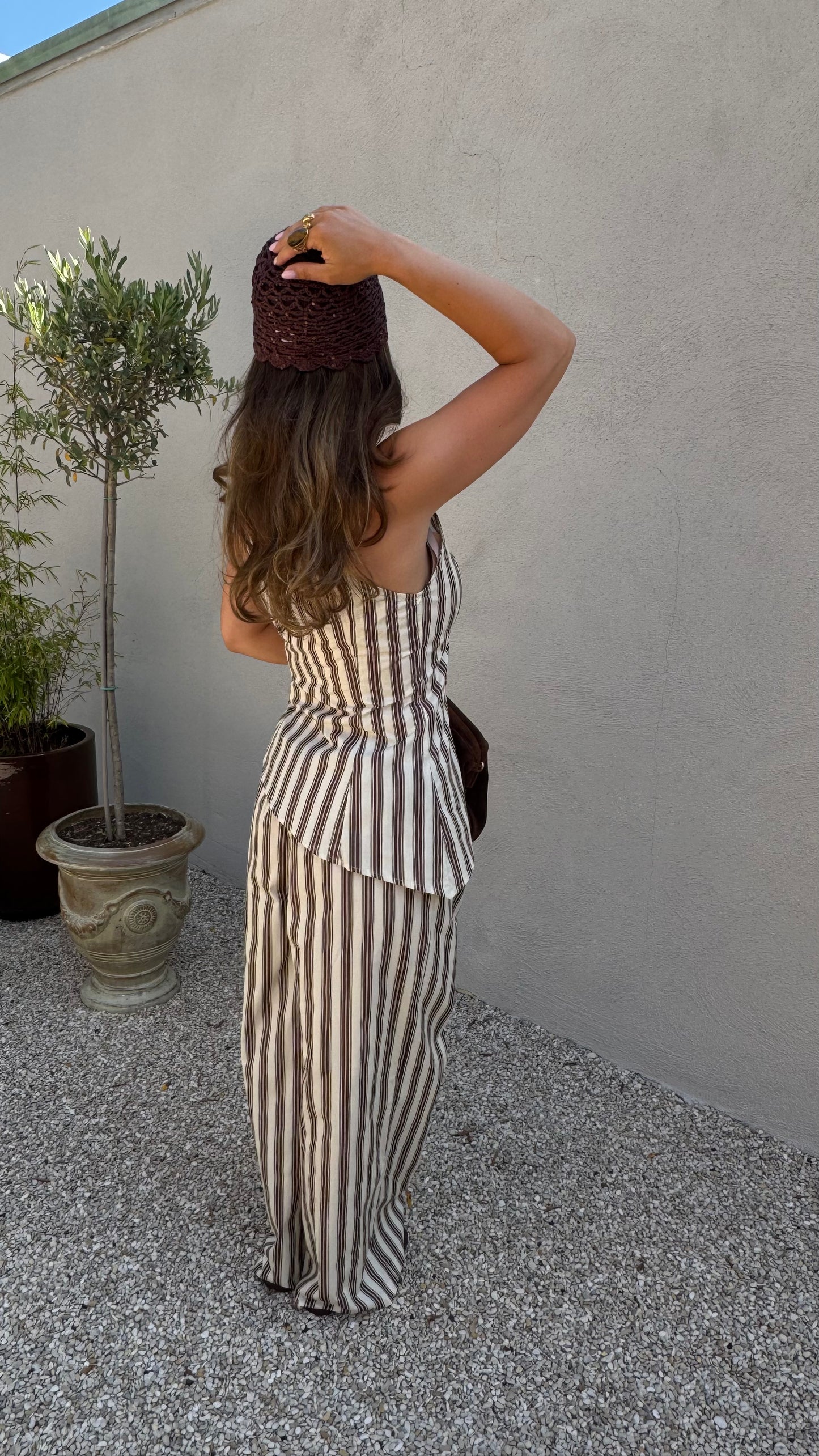 ASIAN INSPIRED SET - BROWN