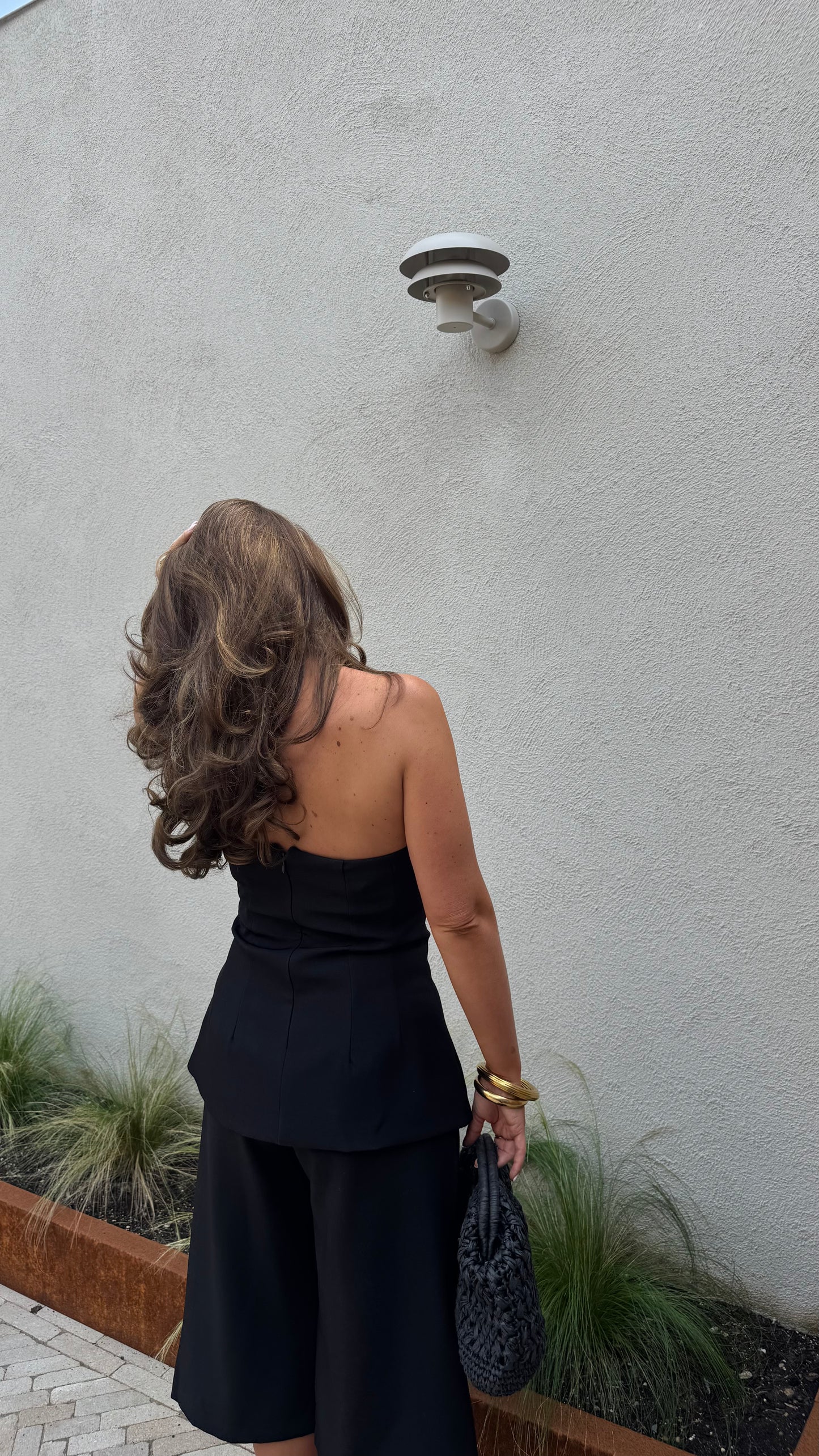 STRAPLESS TOP - BLACK