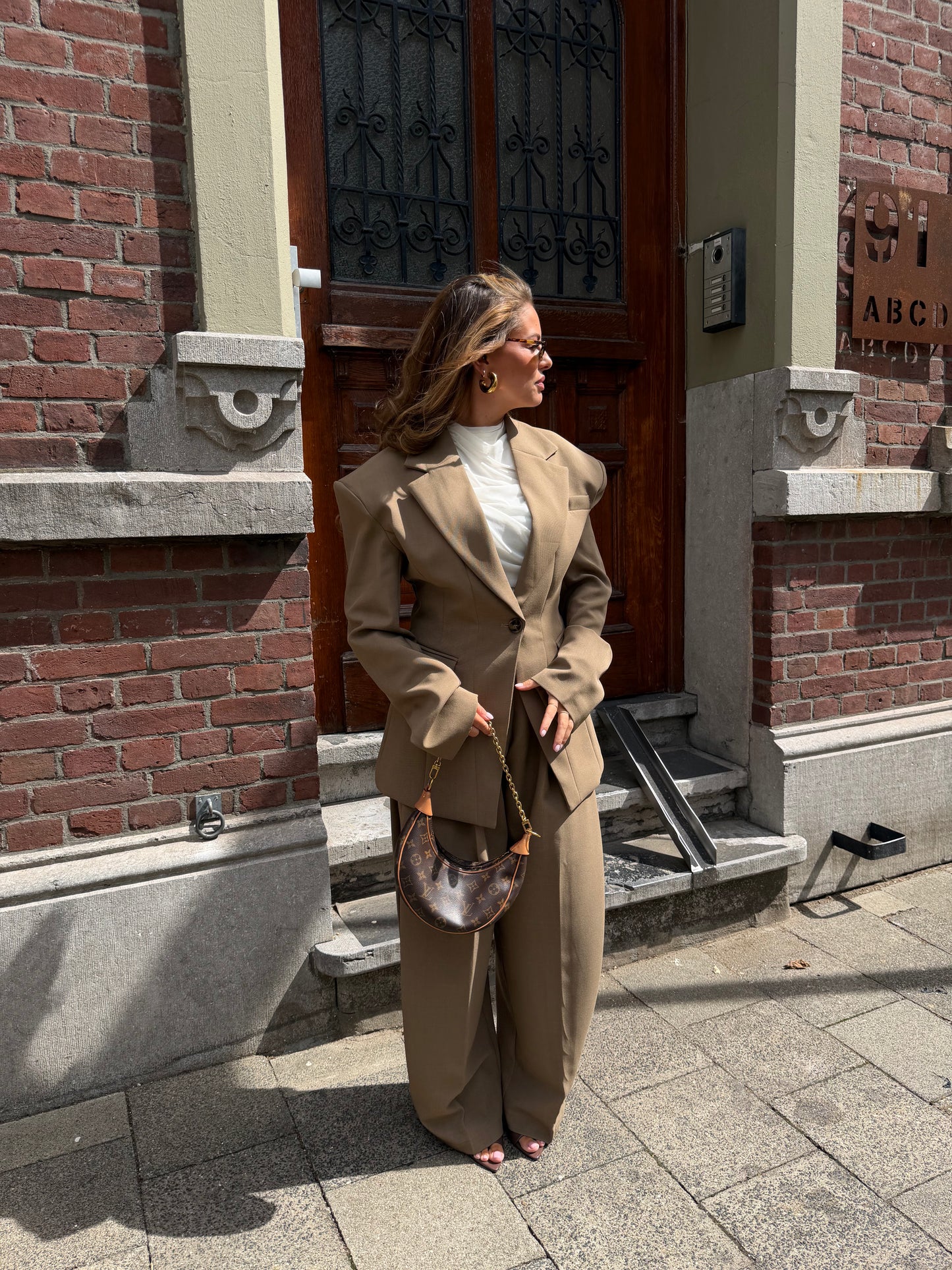 WIDE BALLOON PANTALON - CAMEL