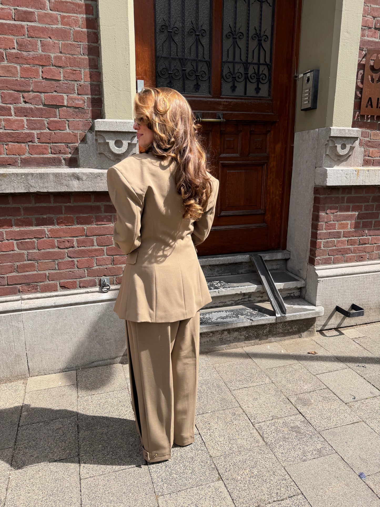 WIDE BALLOON PANTALON - CAMEL