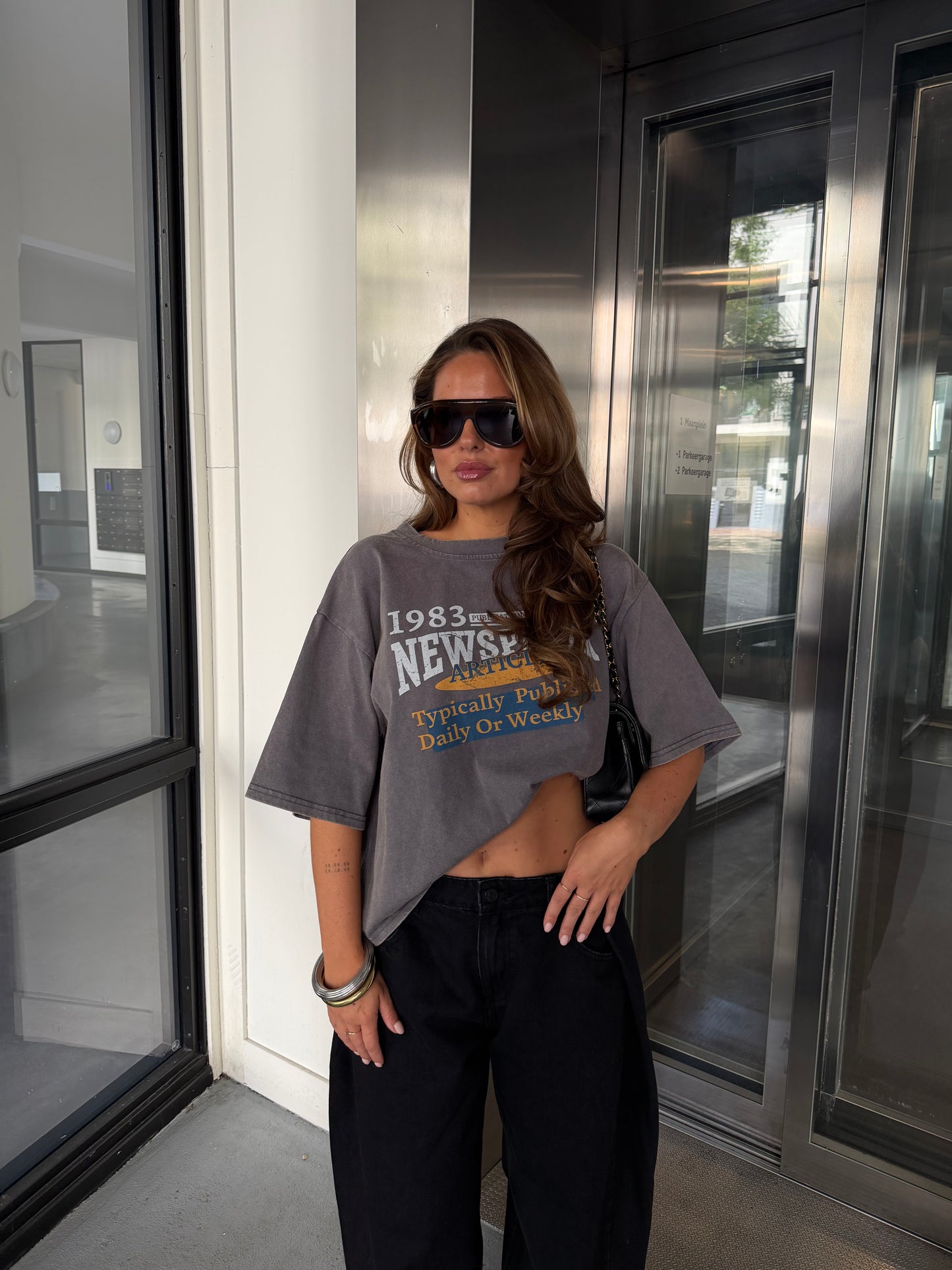 BOXY T-SHIRT - DARK GREY