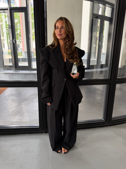 WIDE BALLOON PANTS - BLACK