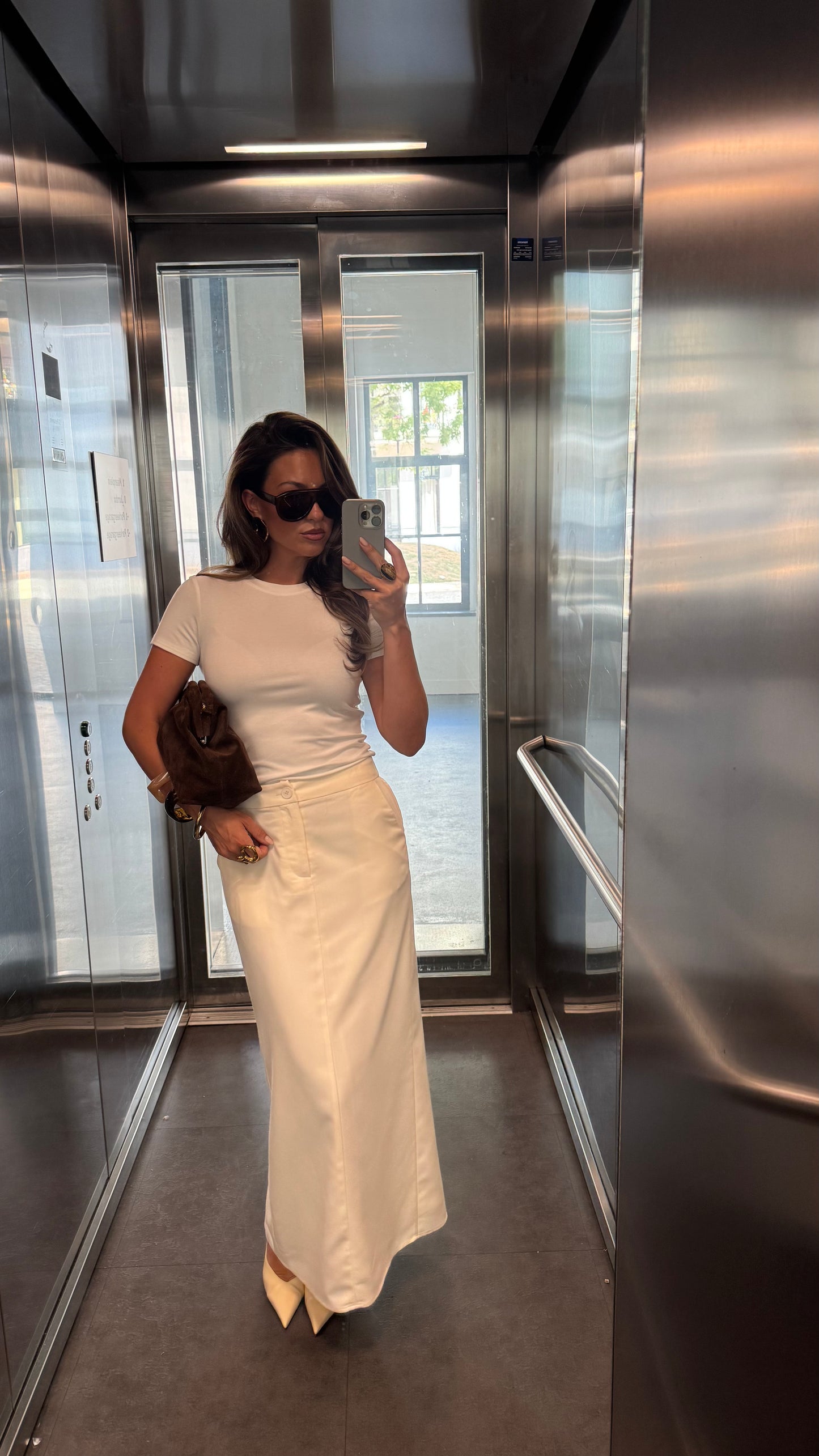 MAXI SKIRT - CREME