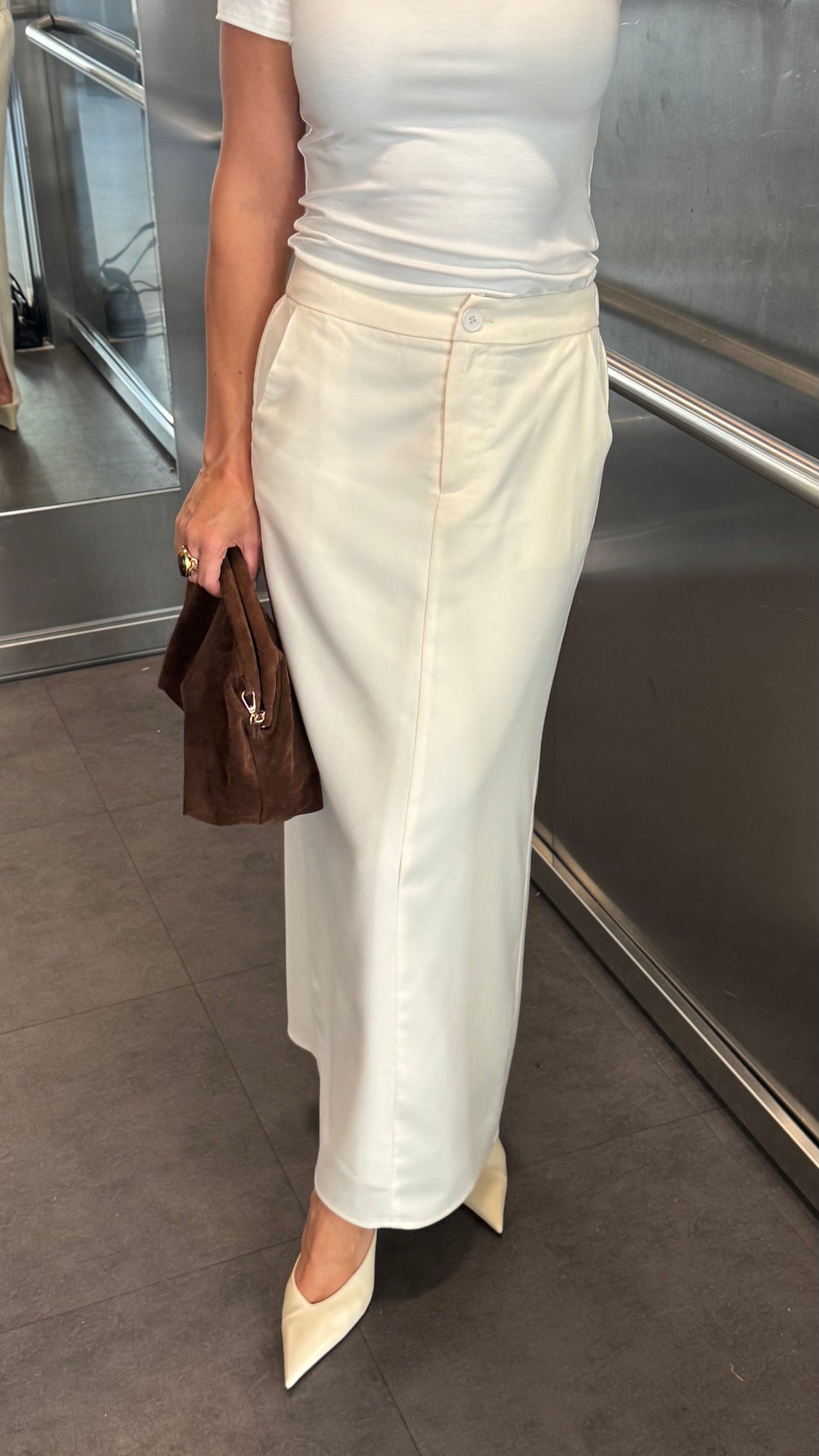 MAXI SKIRT - CREME