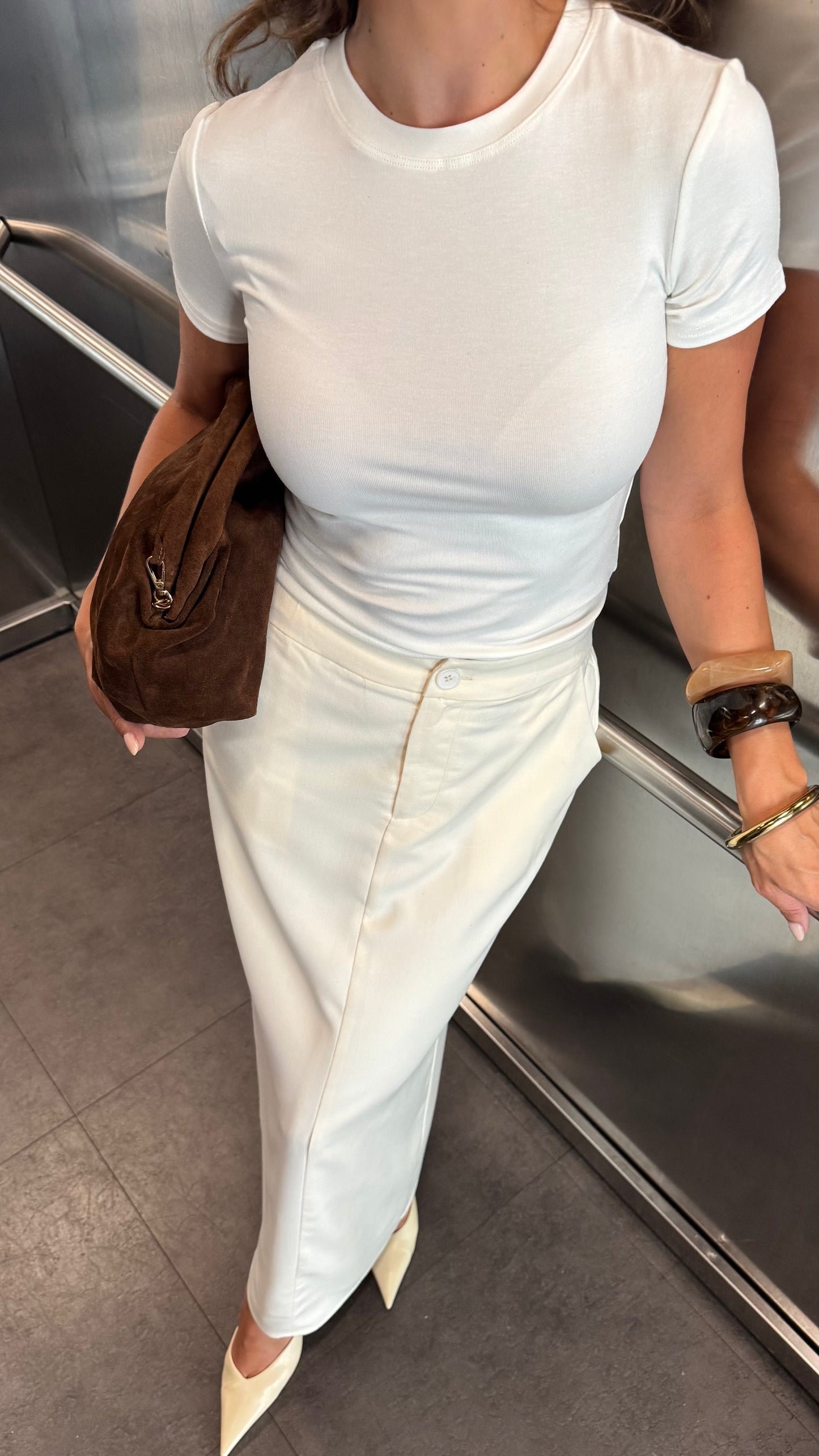 SOFT COTTON T-SHIRT - WHITE