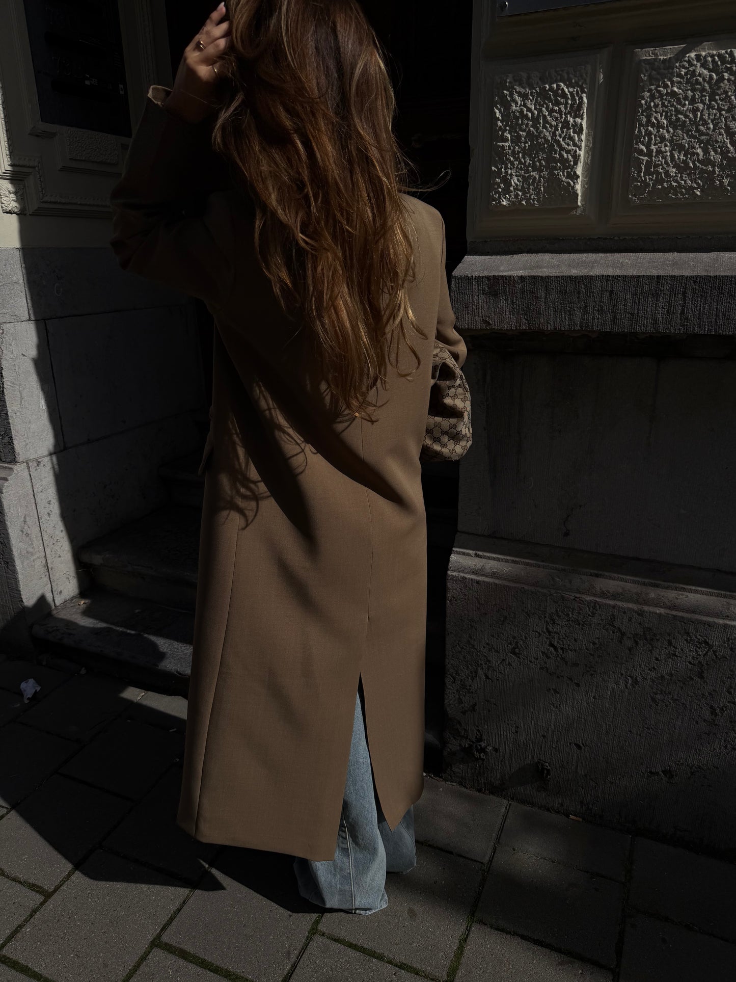 OVERSIZED MAXI COAT - CAMEL