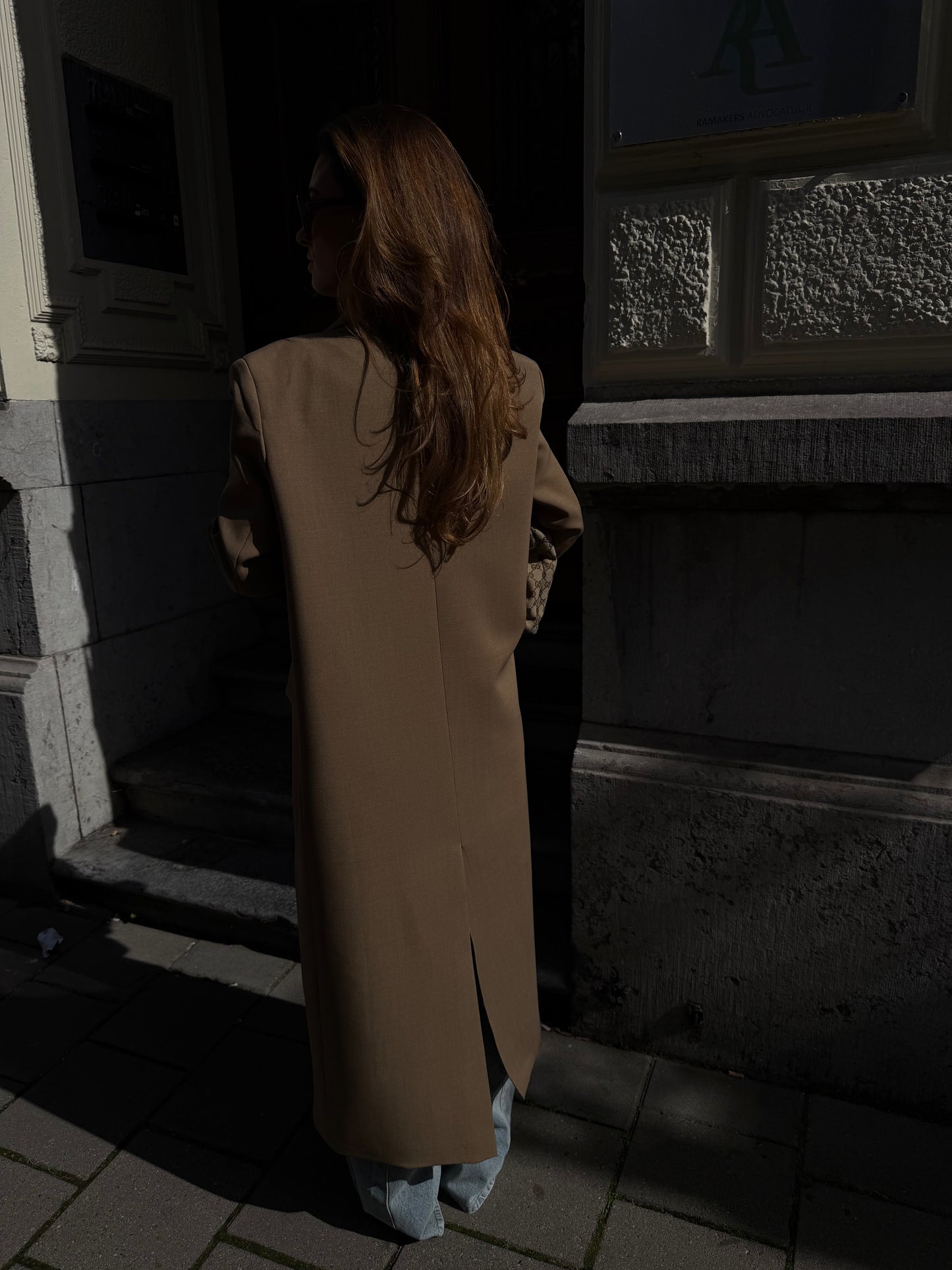 OVERSIZED MAXI COAT - CAMEL