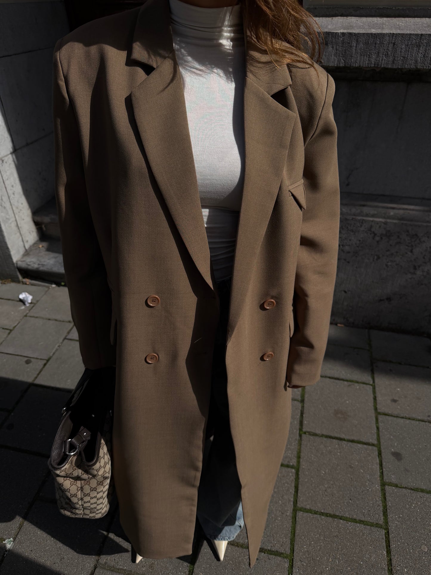 OVERSIZED MAXI COAT - CAMEL