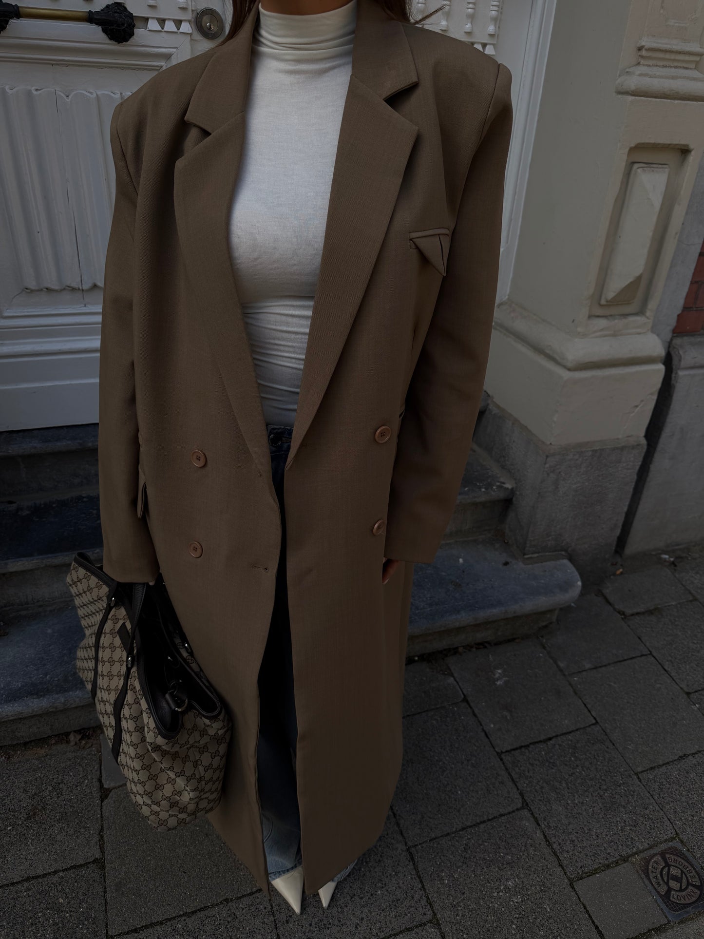 OVERSIZED MAXI COAT - CAMEL