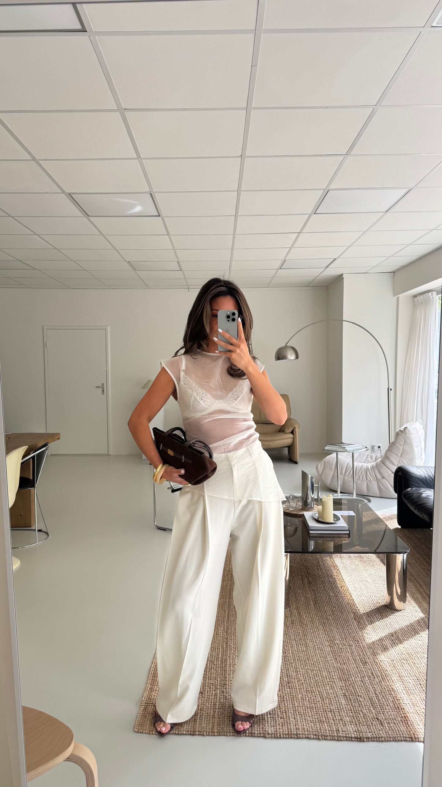 WIDE BALLOON PANTALON - CREME