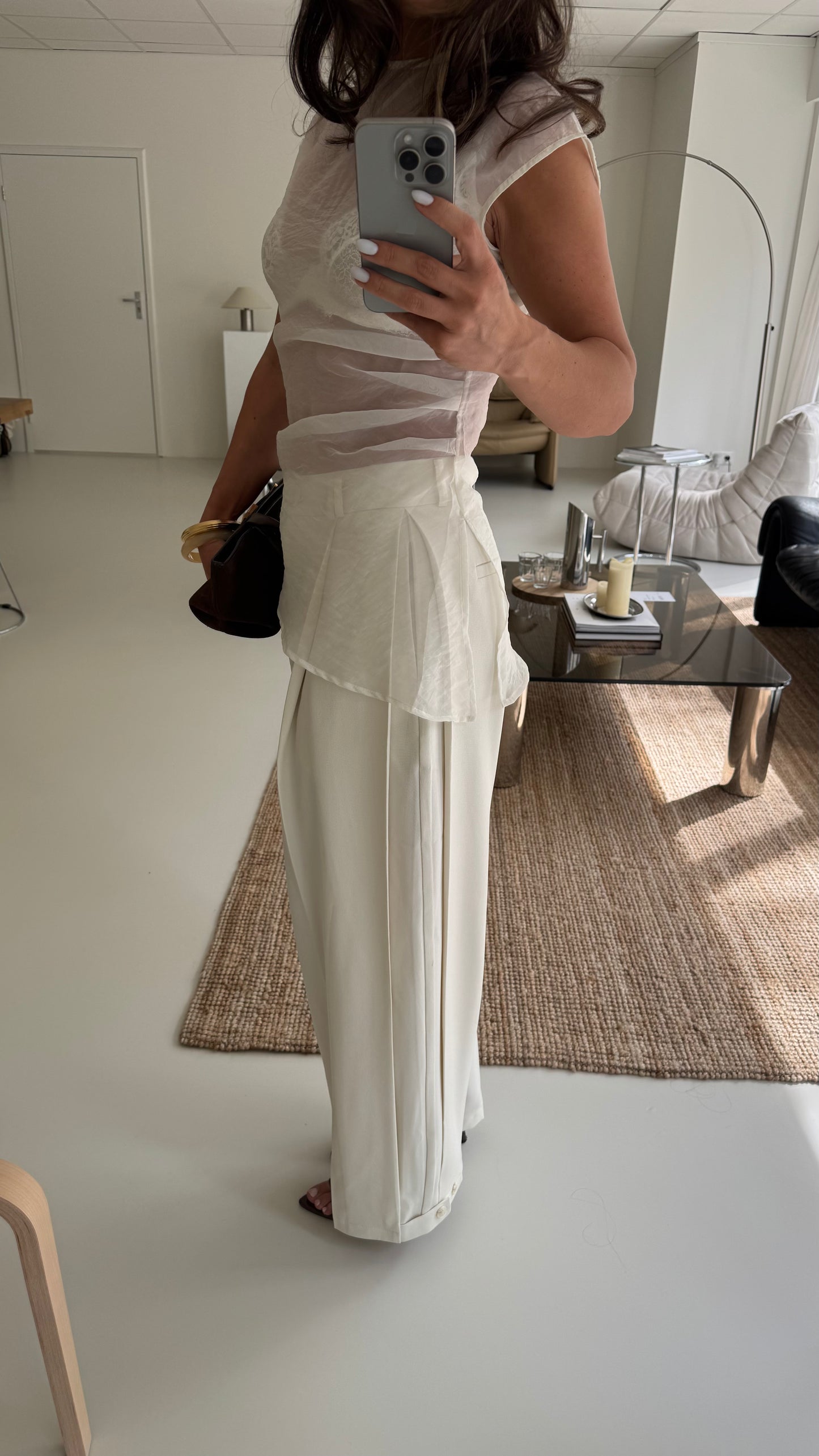 WIDE BALLOON PANTALON - CREME