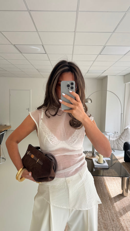 MESH TOP - CREME