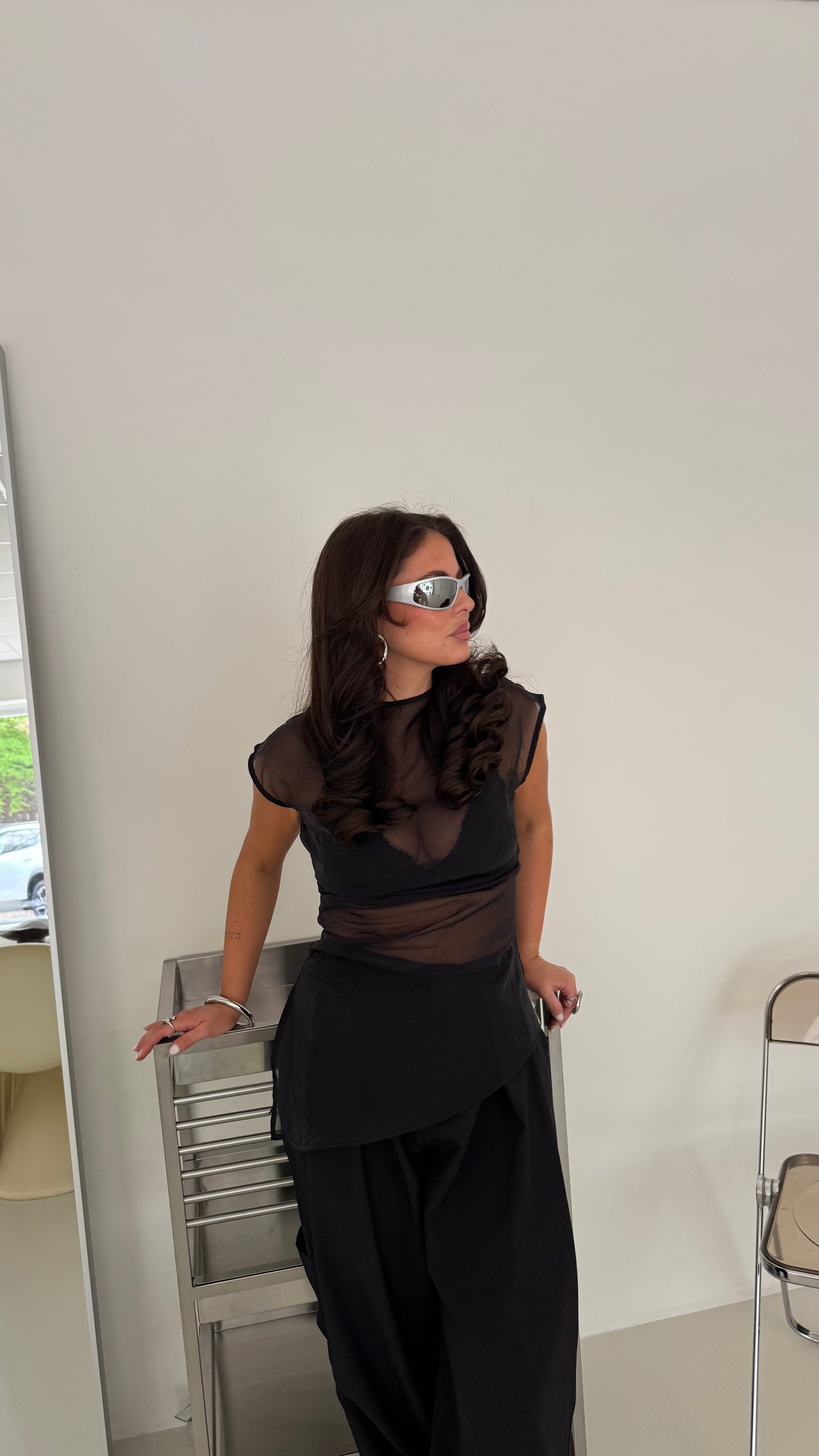 MESH TOP - BLACK