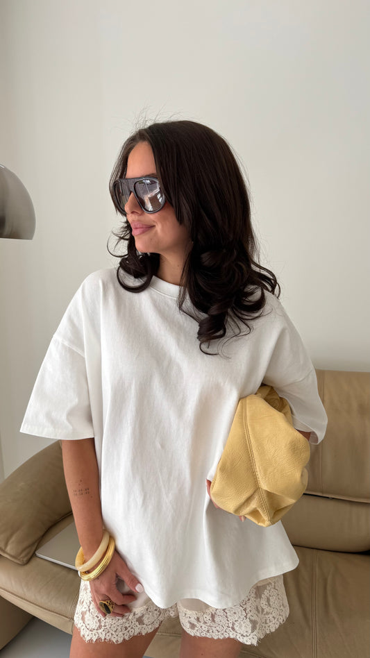 BASIC OVERSIZED SHIRT - WHITE