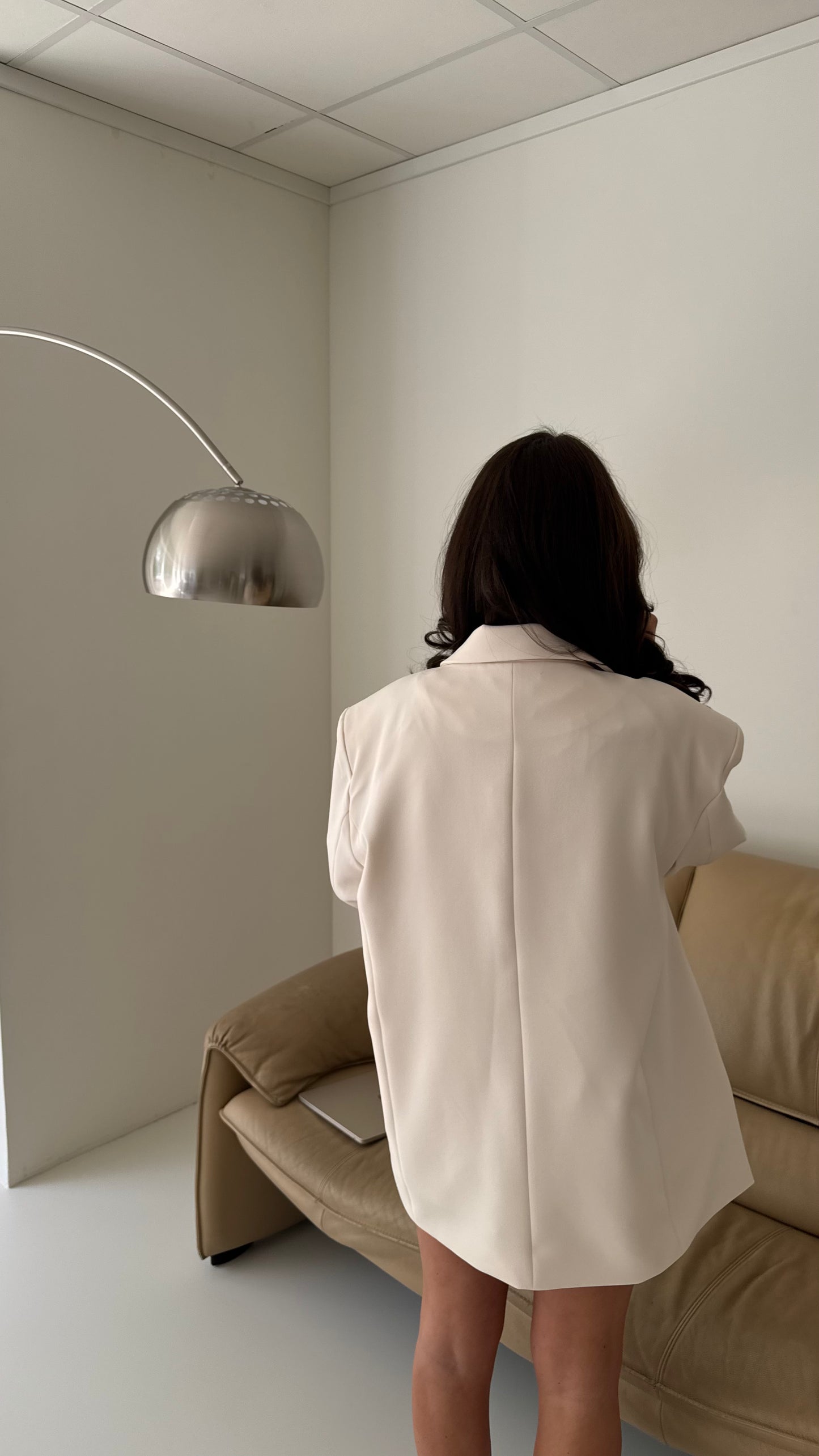 OVERSIZED BLAZER - LIGHT BEIGE