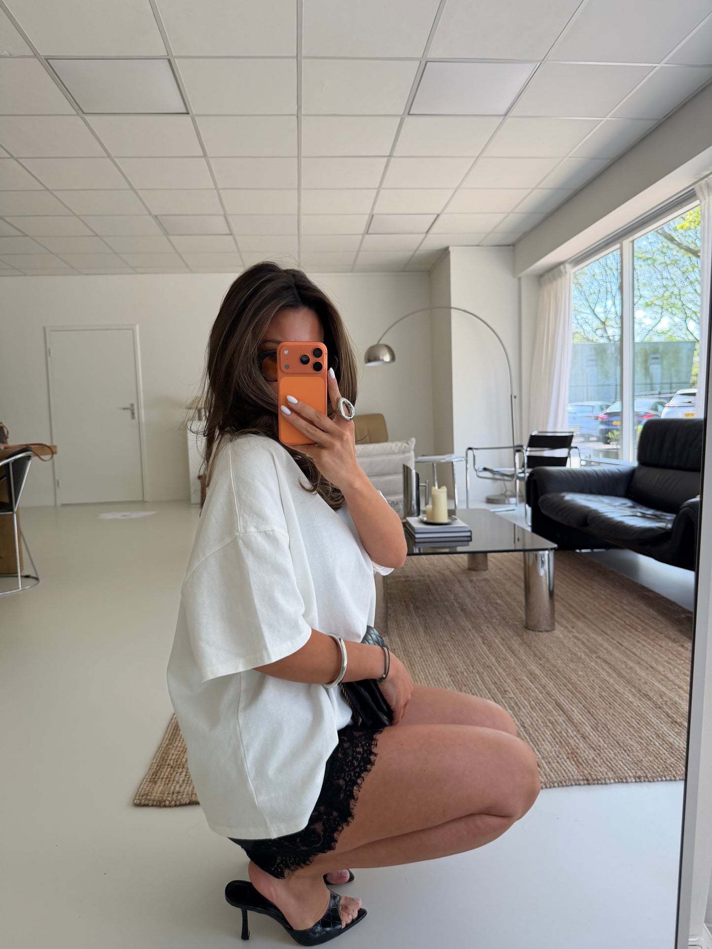 BASIC OVERSIZED SHIRT - WHITE