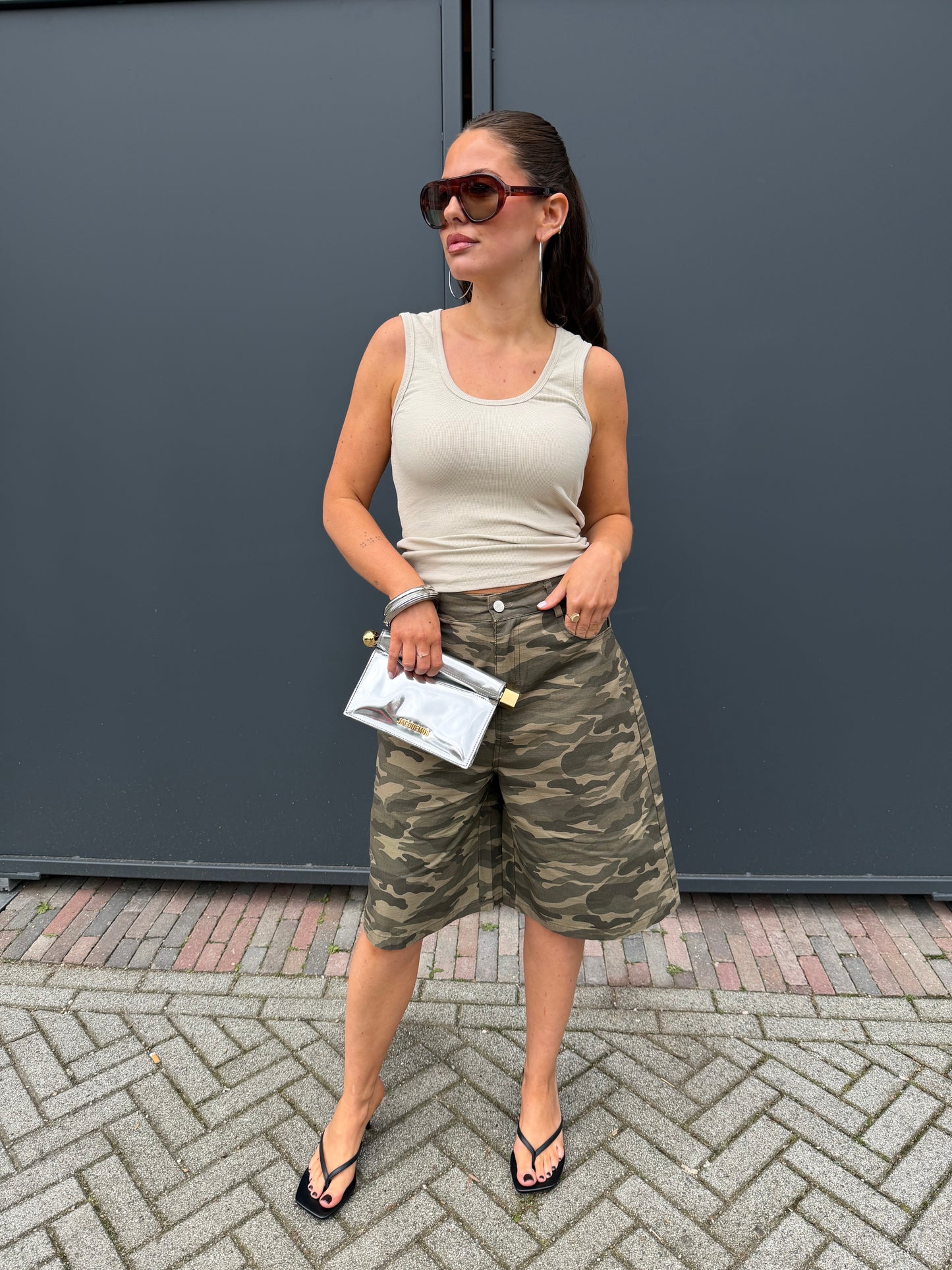 CAMO BERMUDA - ARMY GREEN