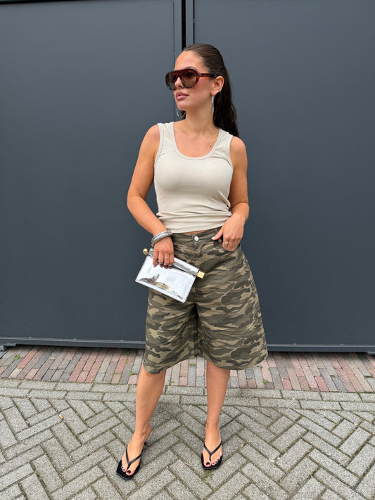 CAMO BERMUDA - ARMY GREEN